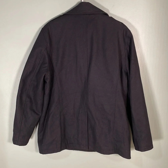 𝅺Michael Kors Wool Blend Lined 4 Button Jacket Coat Black Men’s size XL - Picture 3 of 11